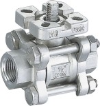 PC Ball Valve With ISO5211 Mounting Pad