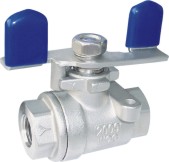 2PC Ball Valve Screwed Butterfly Handle