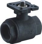 Steel 2PC Ball Valve With ISO5211 Pad